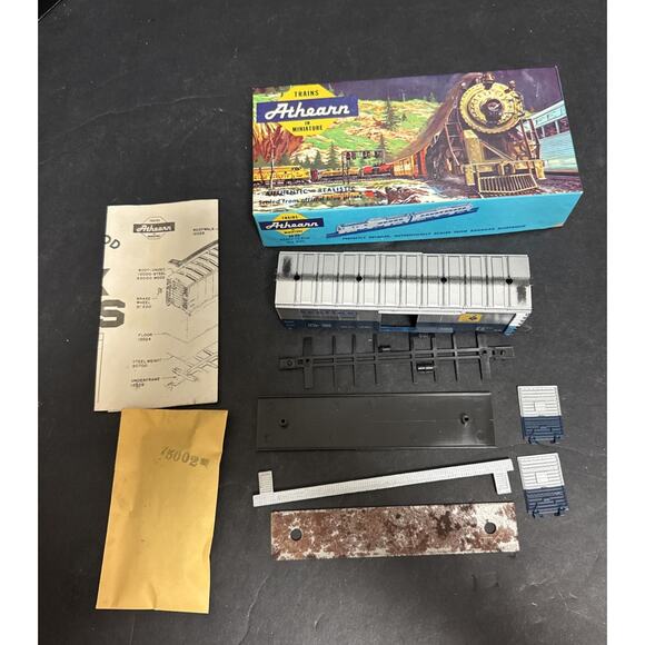 Baltimore & Ohio Sentinel Bev-Bel 40' Boxcar Blue Box Athearn Kit Silver 466083 - Picture 1 of 7